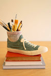 Ceramic Sneaker Vase – Playful Tabletop Decor