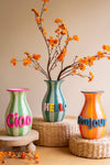 Three-Piece Hello Vase Set – Playful Tabletop Decor