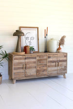 Wooden Storage Chest with Four Doors and Four Drawers 27.5" Tall by Kalalou