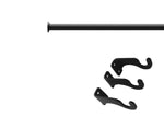 Plain Iron Design Curtain Rod – 0.88" H Adjustable by Village Wrought Iron