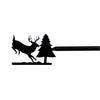 Running Deer Curtain Rod with Pine Trees