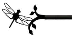 Farmhouse Wrought Iron Curtain Rod for Large Windows