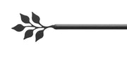Farmhouse Wrought Iron Curtain Rod for Wide Windows