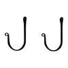 Rustic Primitive Wrought Iron Curtain Swag Holdbacks