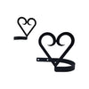 Heart Wrought Iron Curtain Holdbacks