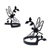 Dragonfly Curtain Tie Backs Wrought Iron Set
