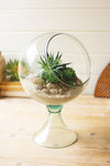 Boutique round glass display case
