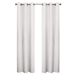 Weathermate Room Darkening Grommet Curtain Panel Pair each 40" x 95" White