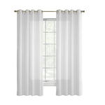 Rhapsody Lined Light Filtering Grommet Curtain Panel 104" x 63" White