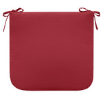 CW Home Fashions Ruby Red Outdoor Seat Cushion 18" x 19" Solid Red