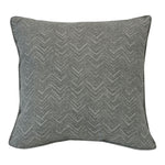 Fifty Shades of Grey Outdoor Chevron Printed Throw Pillow 18" x 18" Grey