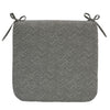 Fifty Shades of Grey Outdoor Chevron Print Seat Cushion 18" x 19" Grey