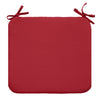 CW Home Fashions Ruby Red Bistro Cushion 2-pk 17" x17" Solid Red