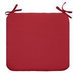 CW Home Fashions Ruby Red Bistro Cushion 2-pk 17" x17" Solid Red