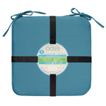 CW Home Fashions Turquoise Cove Bistro Cushion 2-pk 17" x 17" Aqua