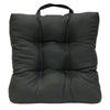 CW Home Fashions Ebony Outdoor Adirondack Cushion 20" x 20" Solid Black