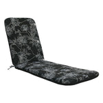CW Home Fashions Flora Printed Lounger Cushion 22" x 73" Black