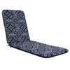 CW Home Fashions Urban Chic Printed Lounger Cushion 22" x 73" Navy