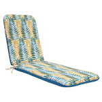 CW Home Fashions Turquoise Cove Printed Lounger Cushion 22" x 73" Aqua