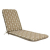 CW Home Fashions Tribal Printed Lounger Cushion 22" x 73" Taupe