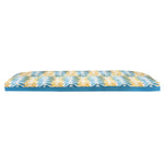 CW Home Fashions Turquoise Cove Bench Seat Cushion 48" x 18" Aqua