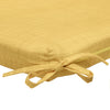 CW Home Fashions Cabana Textured Print Outdoor Seat Cushion 18" x 19" Yellow
