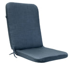 Urban Chic Solid Textured Print Outdoor Seat Cushion 18" x 19" Navy