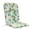 CW Home Fashions Tropical Floral Print Outdoor High Back Cushion 20" x 45" Green