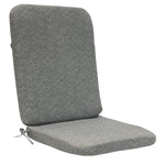 Fifty Shades of Grey Outdoor Chevron Print High Back Cushion 20" x 45" Grey