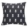 Urban Chic Pineapple Print Outdoor Decorative Pillow 18" x 18" Navy
