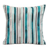 CW Home Fashions Aqua Striped Print Outdoor Decorative Pillow 18" x 18" Multi
