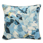 CW Home Fashions Aqua Geo Flower Print Outdoor Decorative Pillow 18" x 18" Multi