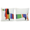 CW Home Fashions 2-Pack Outdoor Decorative Hot Dog Pillows 18" x 18" Multi