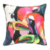 Ebony Tropical Birds Print Large Outdoor Decorative Pillow 24" x 24" Multi