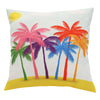 CW Home Fashions Summer Fun Palm Trees Outdoor Decorative Pillow 16" x 16" Multi