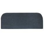 Urban Chic Solid Textured Print Outdoor Bench Seat Cushion 48" x 18" Navy