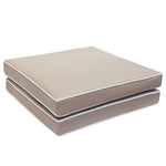 CommonWealth Home Fashions Oxford 2 Pack Seat Pad 18" x 18" Taupe