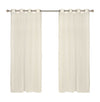CommonWealth Escape Sheer Grommet Outdoor Curtain Panel 54" x 108" Ivory