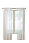 CommonWealthRhapsody Voile Sheer Rod Pocket Curtain Panel 104" x 63" Shell