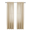 Rhapsody Lined Light Filtering Rod Pocket Curtain Panel 54" x 72" Ivory