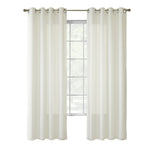 CommonWealthRhapsody Lined Light Filtering Grommet Curtain Panel 54" x 72" Ivory