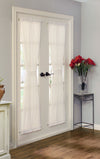 Rhapsody Lined Light Filtering Rod Pocket Curtain Door Panel 54" x 72" Ivory