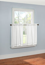 Rhapsody Lined Light Filtering Rod Pocket Curtain Tiers Pair each 54" x 24"