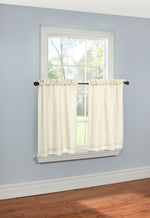 Rhapsody Lined Light Filtering Rod Pocket Curtain Tiers Pair each 54" x 24"