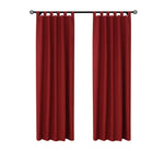 Weathermate Room Darkening Tab Top Curtain Panel Pair each 40" x 84" Burgundy