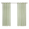 CommonWealth Escape Stripe Sheer Grommet Outdoor Curtain Panel 54" x 84" Green