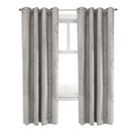CommonWealthBrooke Printed Room Darkening Grommet Curtain Panel 54" x 84" Grey