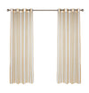 CommonWealth Escape Stripe Sheer Grommet Outdoor Curtain Panel 54" x 96" Green