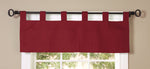 CommonWealthWeathermate Room Darkening Tab Top Flat Valance 40" x 15" Burgundy