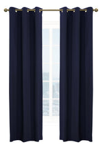 Weathermate Room Darkening Grommet Curtain Panel Pair each 40" x 63" Navy